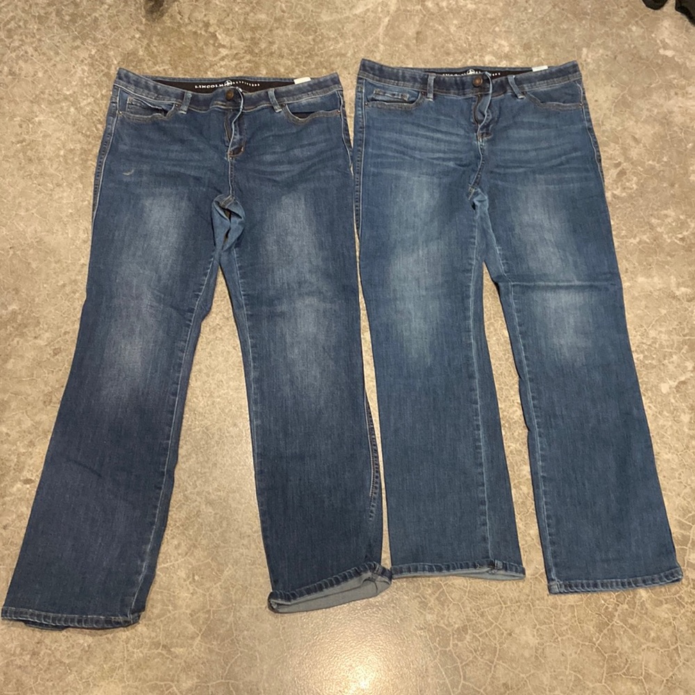 Lincoln Outfitters Jeans Size 16 2 Pairs